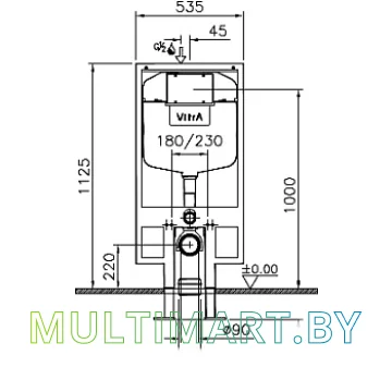 Унитаз Vitra S50 9003B003-7200 картинка 2